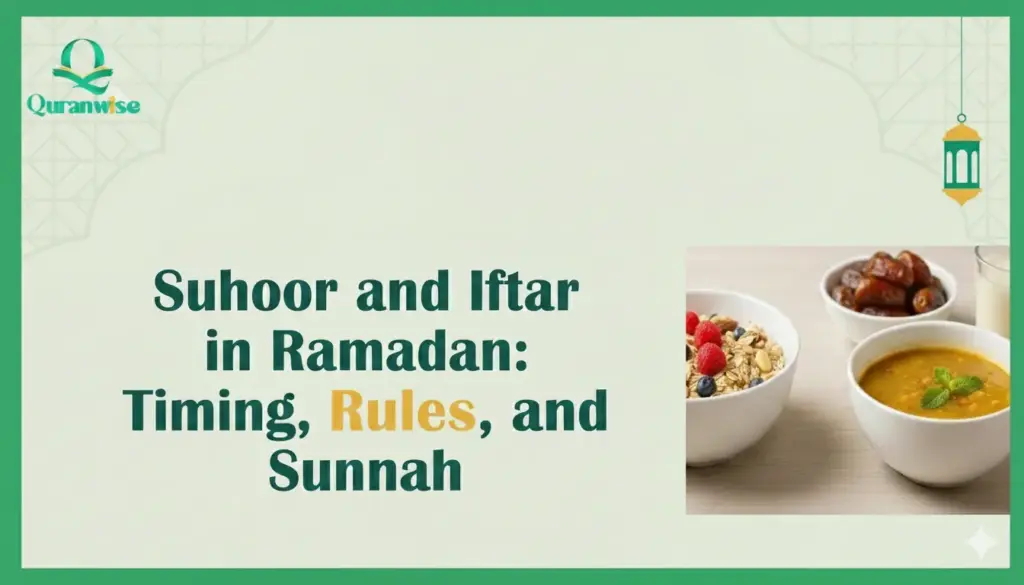 Suhoor and Iftar in Ramadan: Timing, Rules, and Sunnah