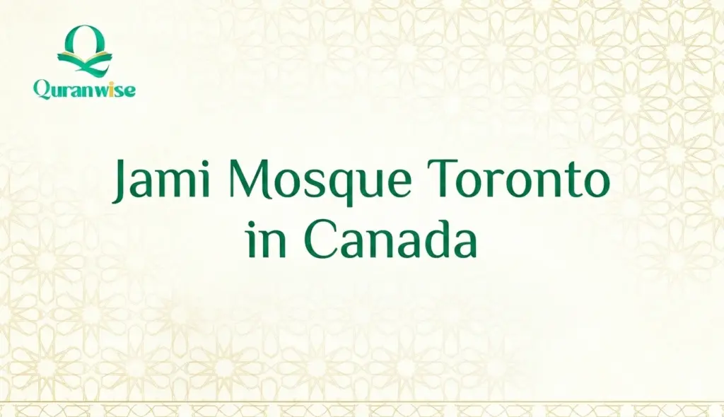Jami Mosque Toronto in Canada